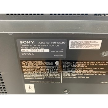 Sony PVM-1353MD 13" RGB Color Monitor